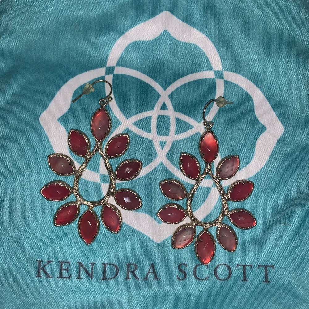 Kendra Scott Pink Statement Earrings